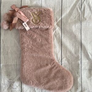 Victoria’s Secret Pink Faux Fur Christmas Stocking